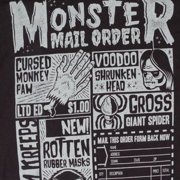 New XL Sourpuss Kustom Kreeps Retro Monster Mail Order Tee Rockabilly Punk - Picture 2 of 9